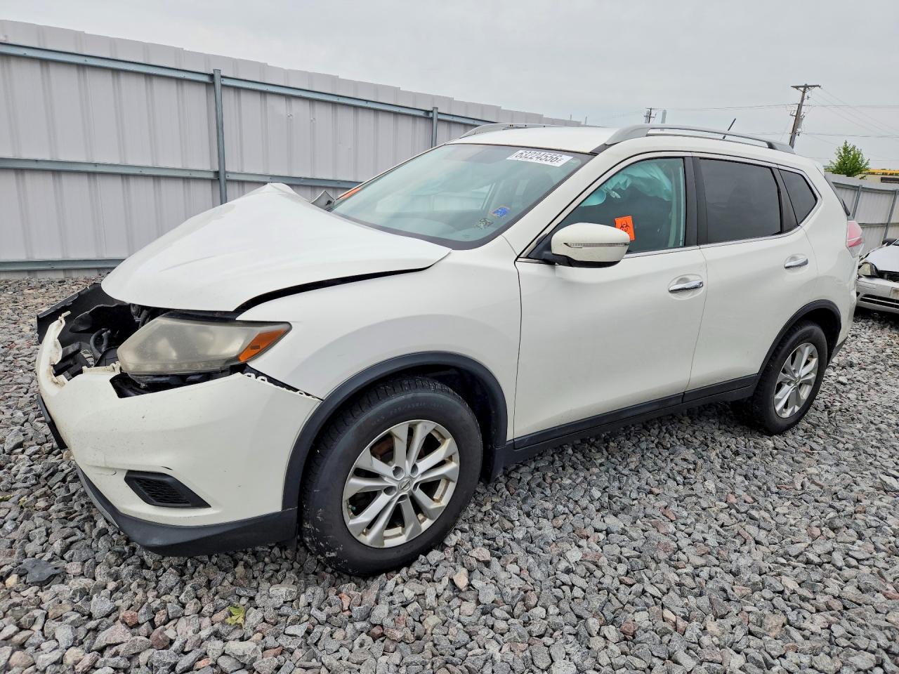 2014 Nissan Rogue White vin: 5N1AT2MV9EC775492