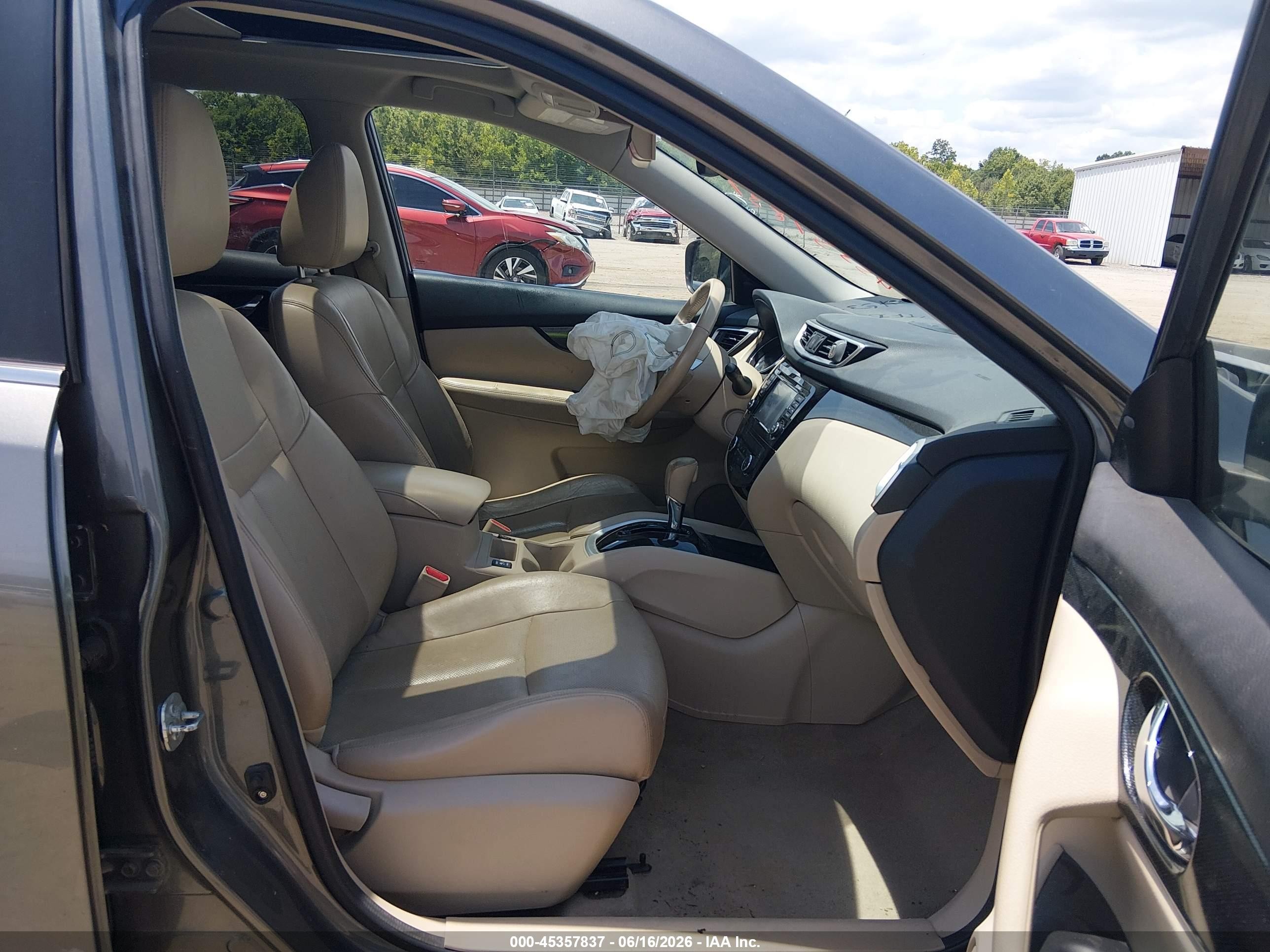 2014 Nissan Rogue Sl Gray vin: 5N1AT2MV9EC781034