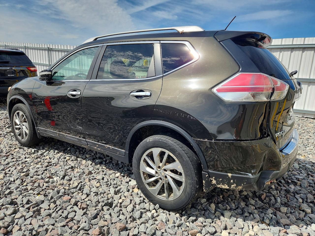2014 Nissan Rogue Sl Black vin: 5N1AT2MV9EC784290