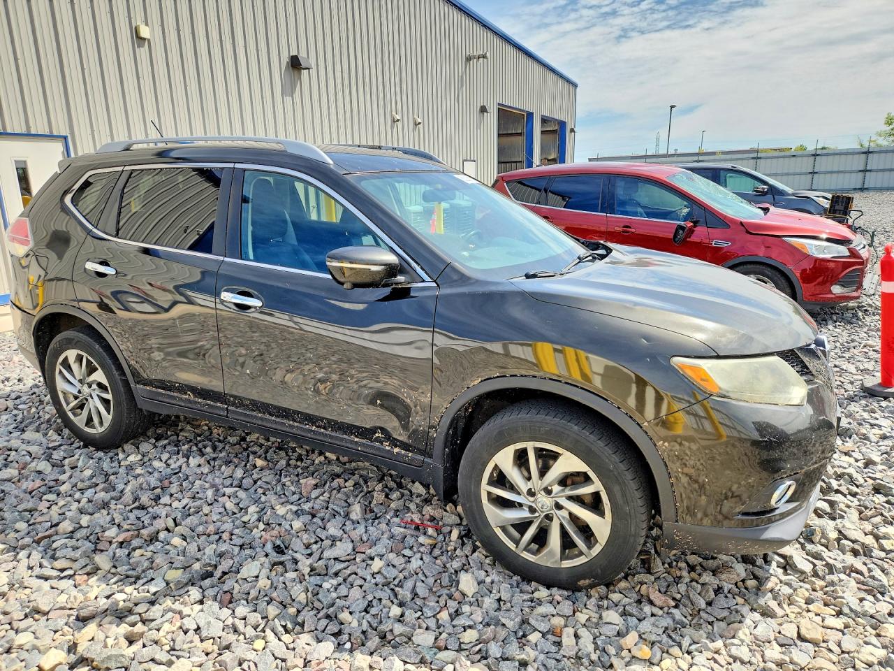 2014 Nissan Rogue Sl Black vin: 5N1AT2MV9EC784290