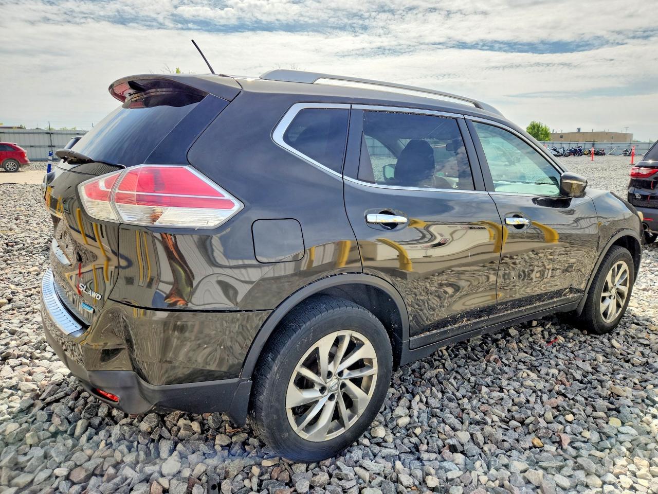 2014 Nissan Rogue Sl Black vin: 5N1AT2MV9EC784290