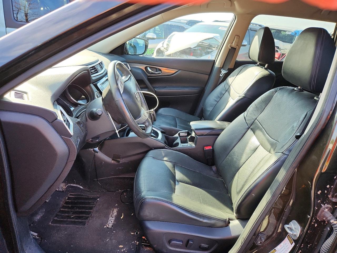 2014 Nissan Rogue Sl Black vin: 5N1AT2MV9EC784290