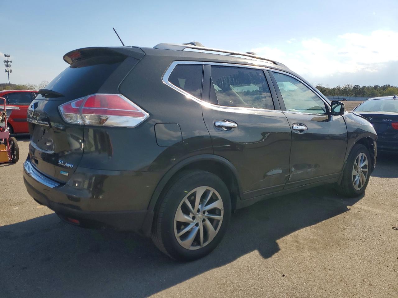 2014 Nissan Rogue Sl Черный vin: 5N1AT2MV9EC795757
