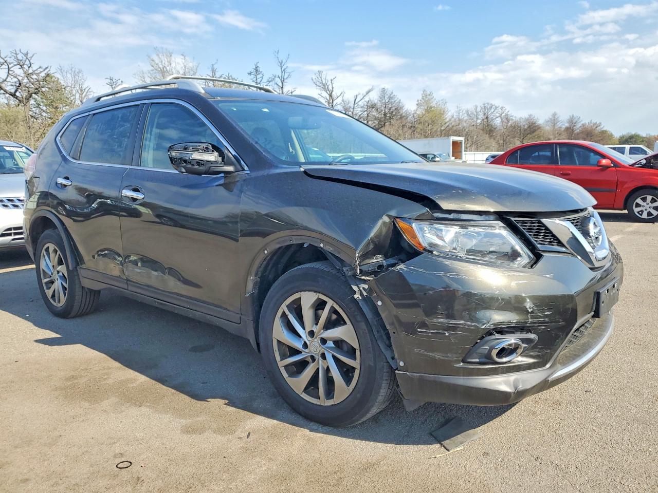 2014 Nissan Rogue Sl Черный vin: 5N1AT2MV9EC795757