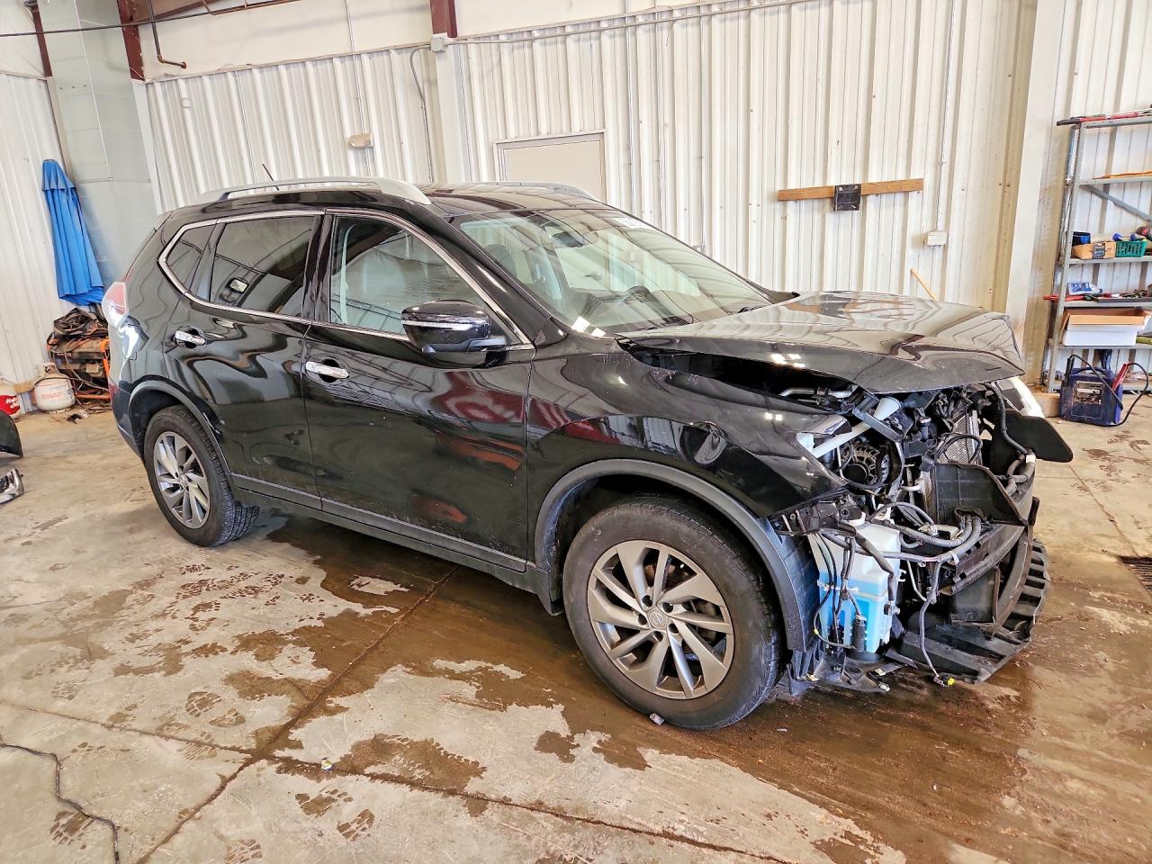 2014 Nissan Rogue Sl Черный vin: 5N1AT2MV9EC799288