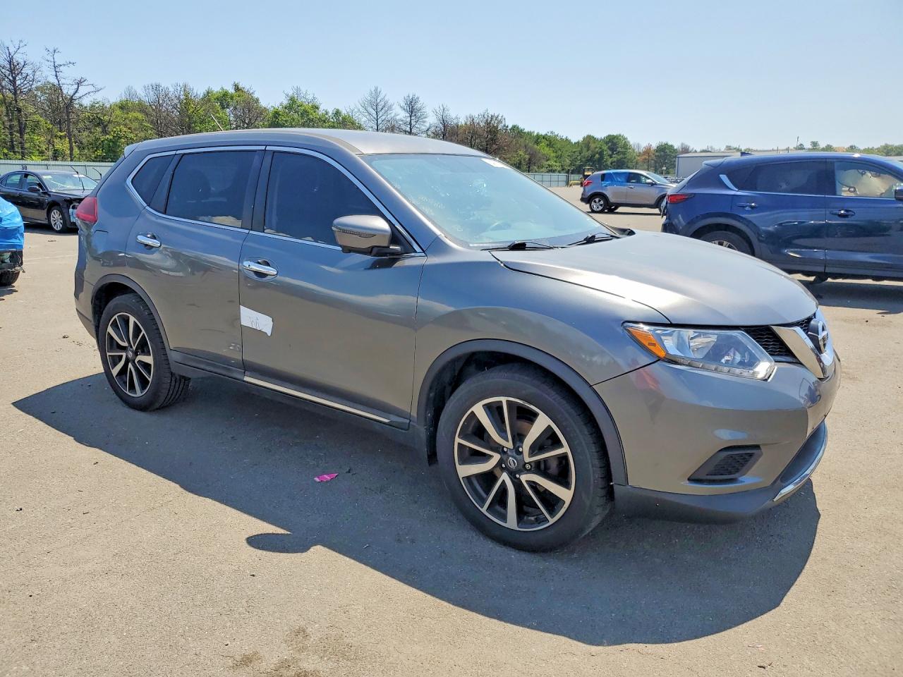 2014 Nissan Rogue S Серый vin: 5N1AT2MV9EC801010