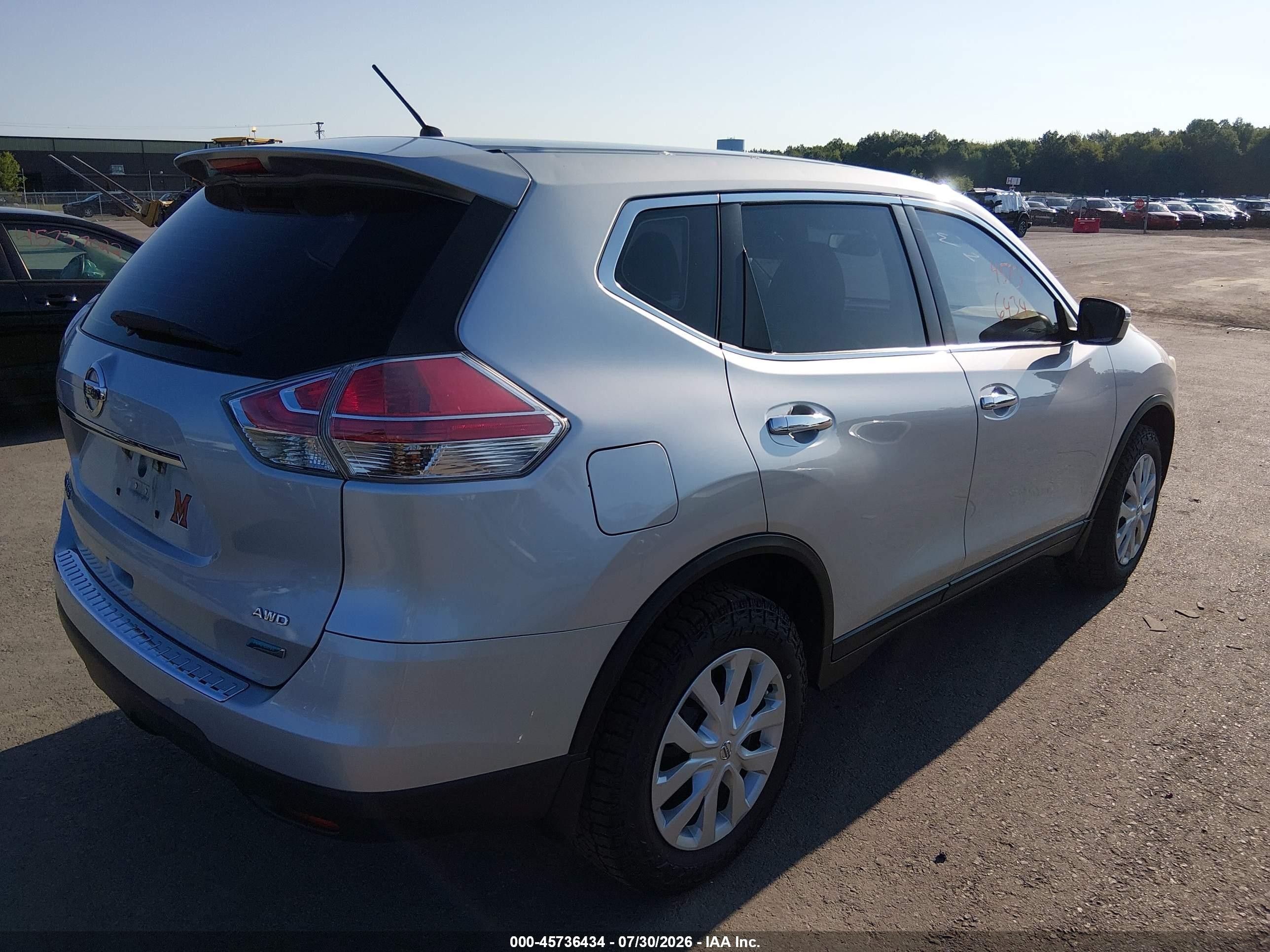 2014 Nissan Rogue S Gray vin: 5N1AT2MV9EC802397