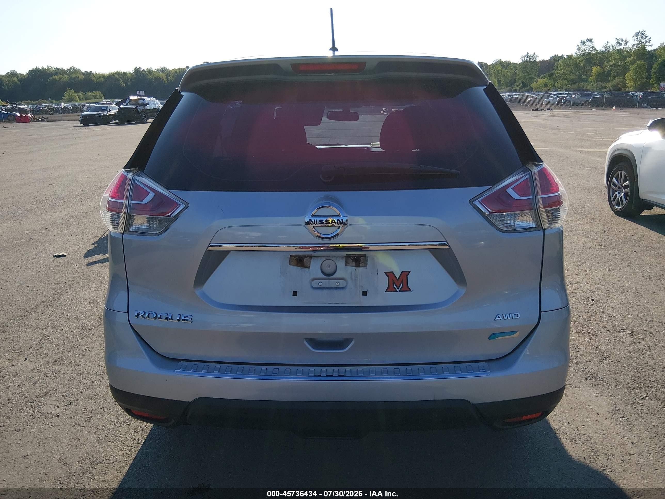 2014 Nissan Rogue S Gray vin: 5N1AT2MV9EC802397