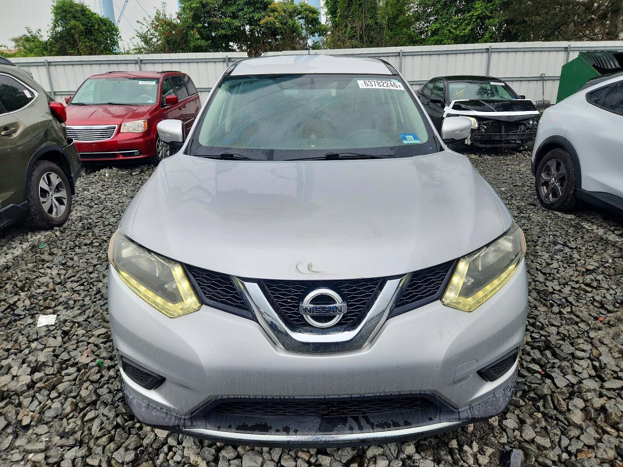 2014 Nissan Rogue S Silver vin: 5N1AT2MV9EC806336