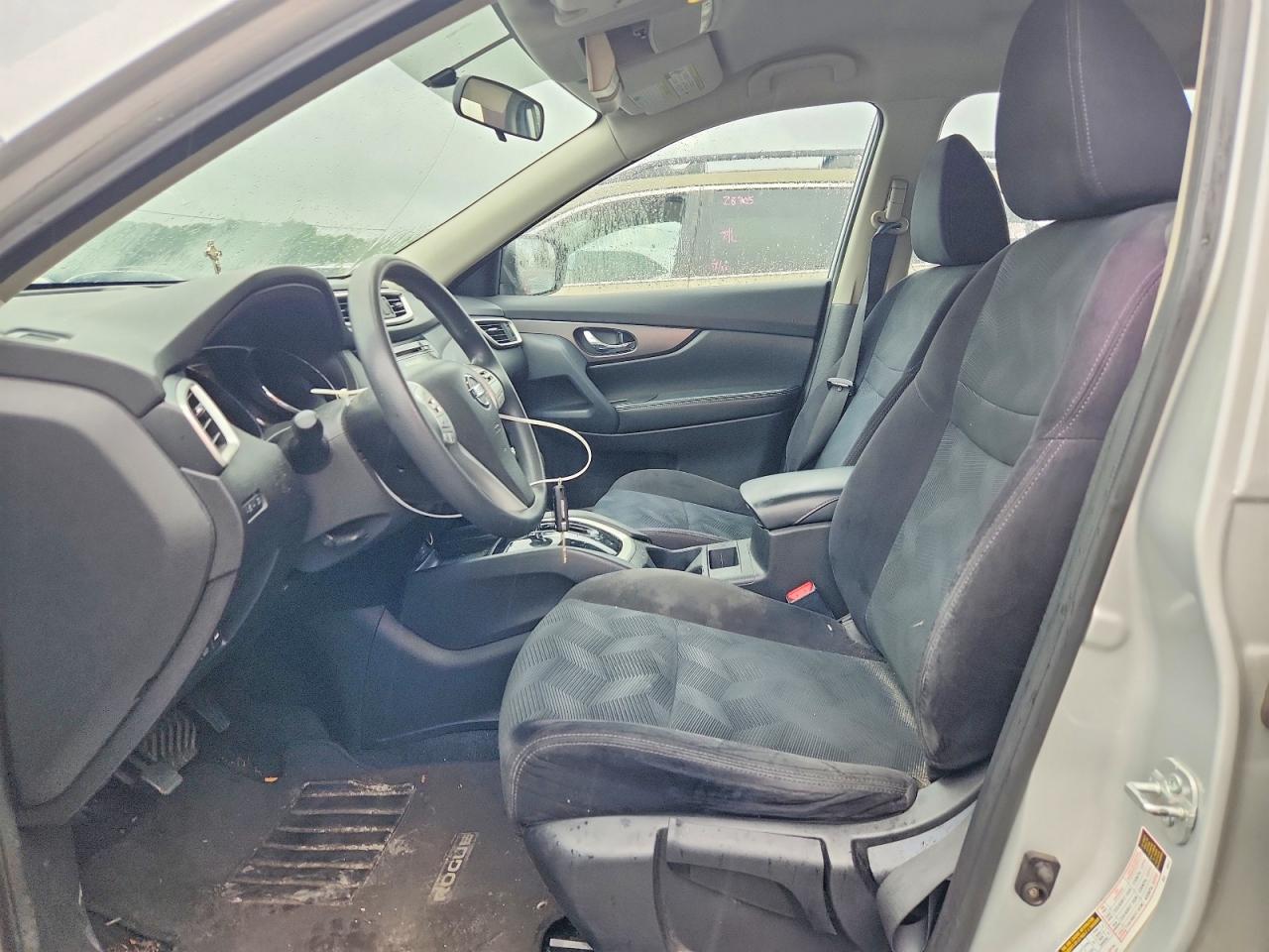 2014 Nissan Rogue S Silver vin: 5N1AT2MV9EC806336