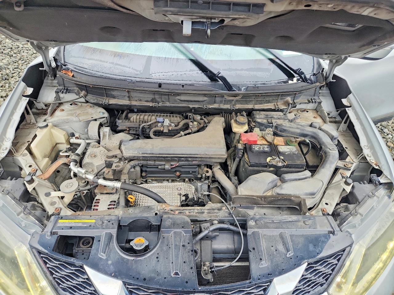 2014 Nissan Rogue S Silver vin: 5N1AT2MV9EC806336