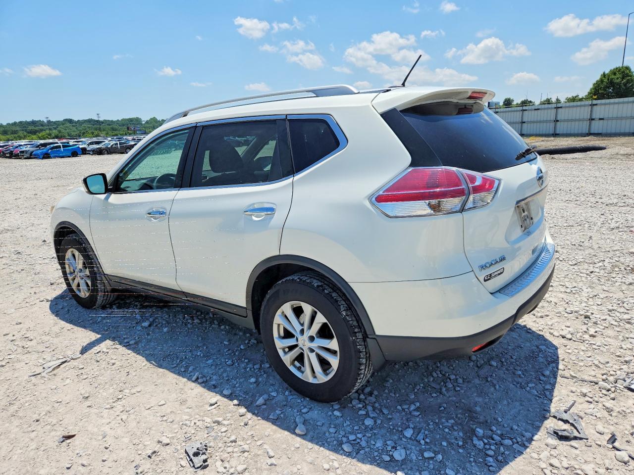 2014 Nissan Rogue Sv White vin: 5N1AT2MV9EC807891