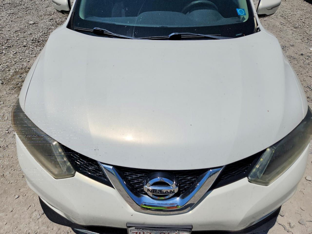 2014 Nissan Rogue Sv White vin: 5N1AT2MV9EC807891