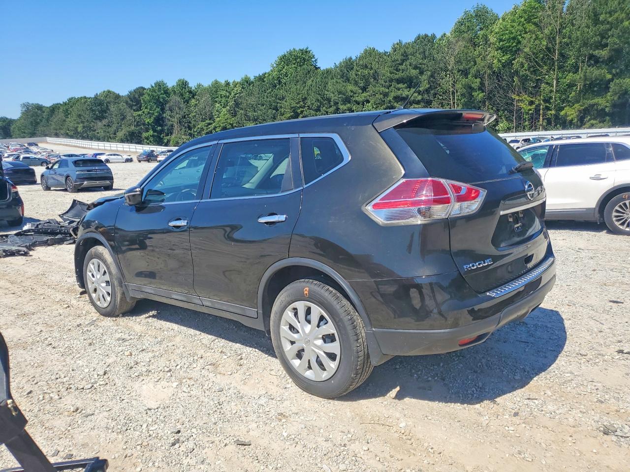 2014 Nissan Rogue S Black vin: 5N1AT2MV9EC811083