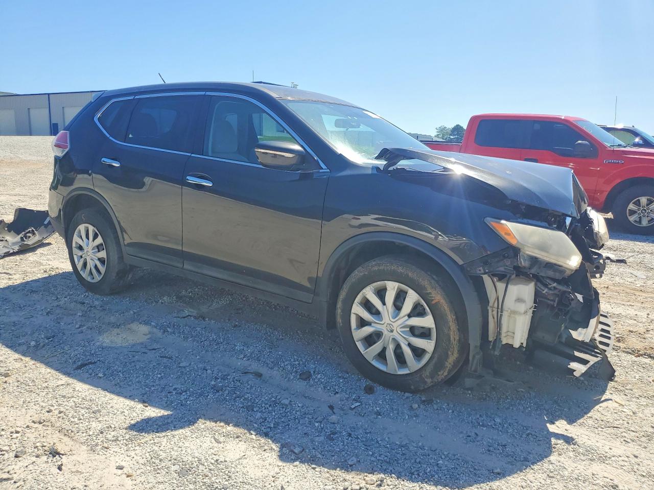 2014 Nissan Rogue S Black vin: 5N1AT2MV9EC811083