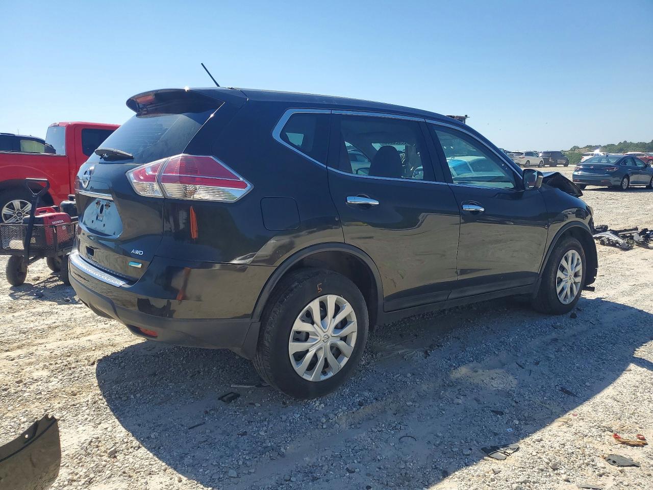 2014 Nissan Rogue S Black vin: 5N1AT2MV9EC811083
