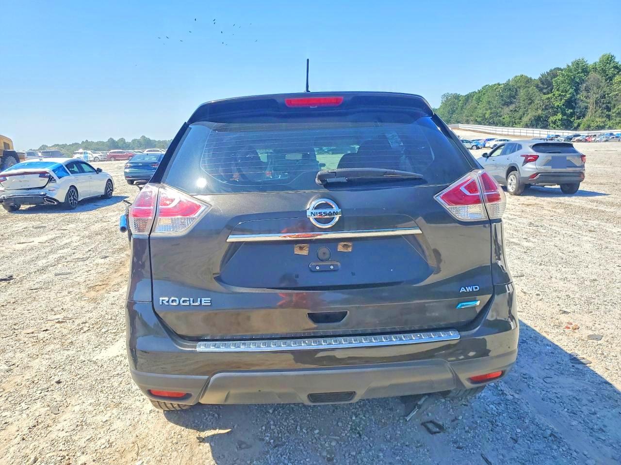 2014 Nissan Rogue S Black vin: 5N1AT2MV9EC811083