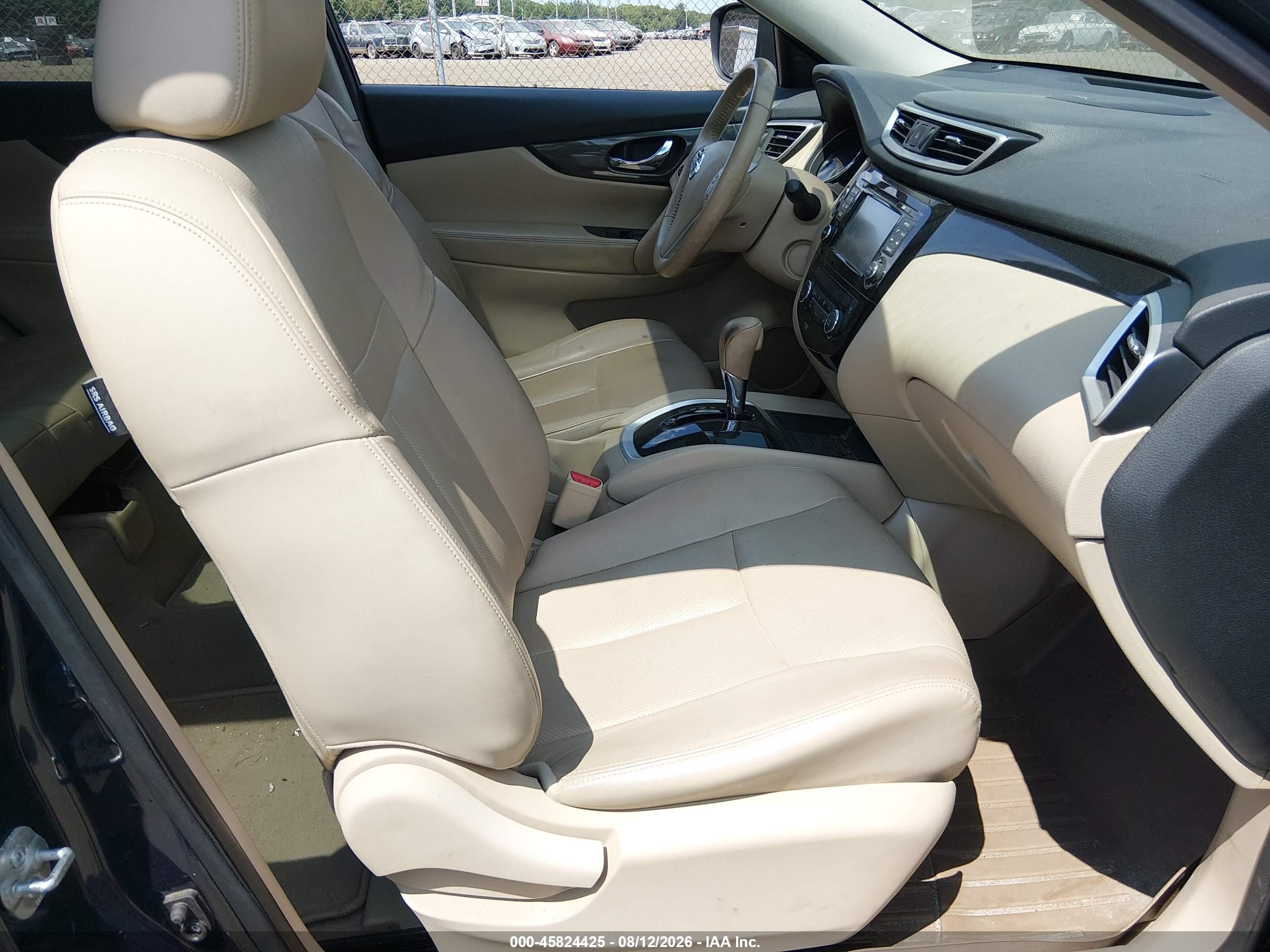 2014 Nissan Rogue Sl Синий vin: 5N1AT2MV9EC814727