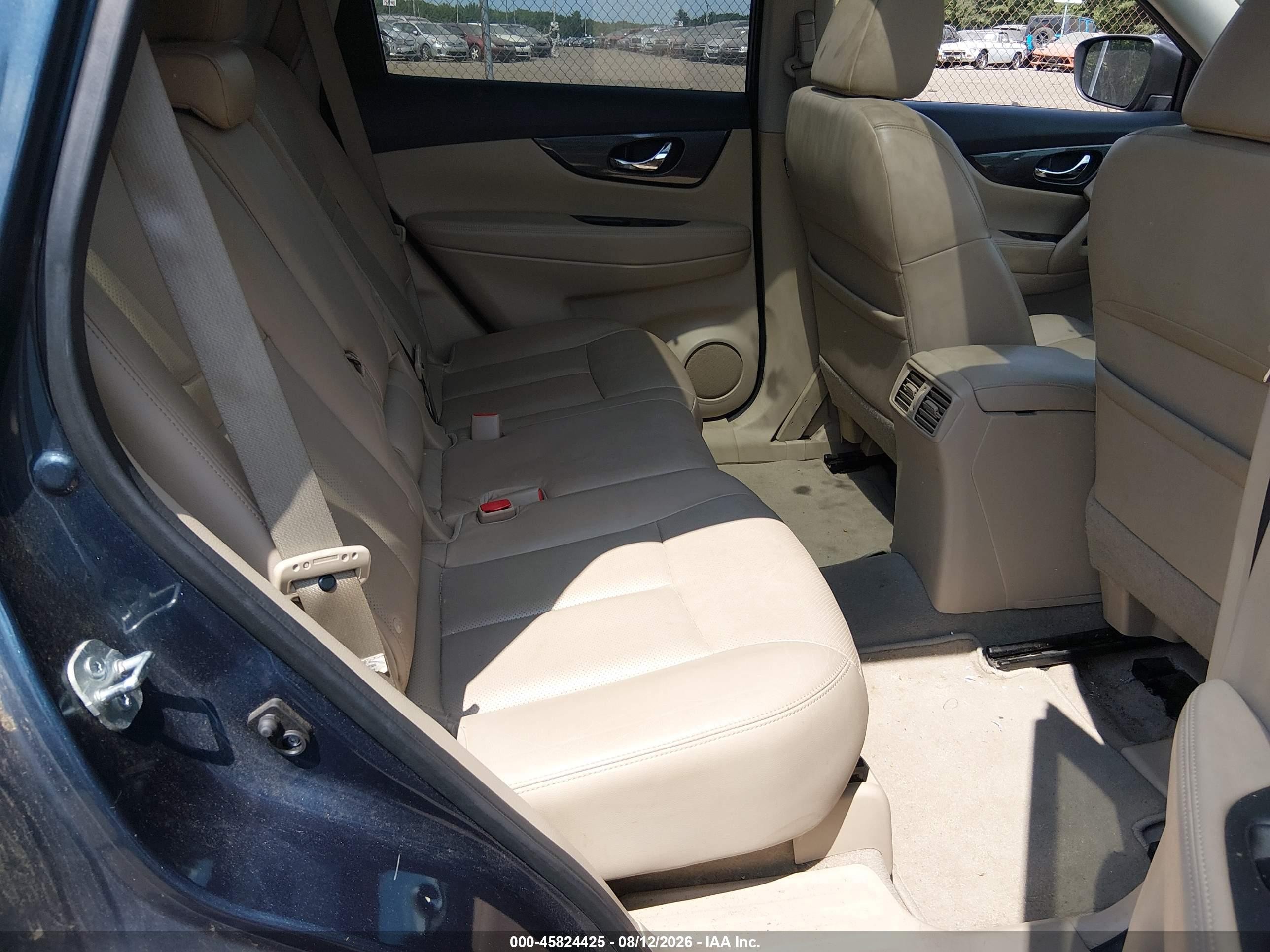 2014 Nissan Rogue Sl Синий vin: 5N1AT2MV9EC814727
