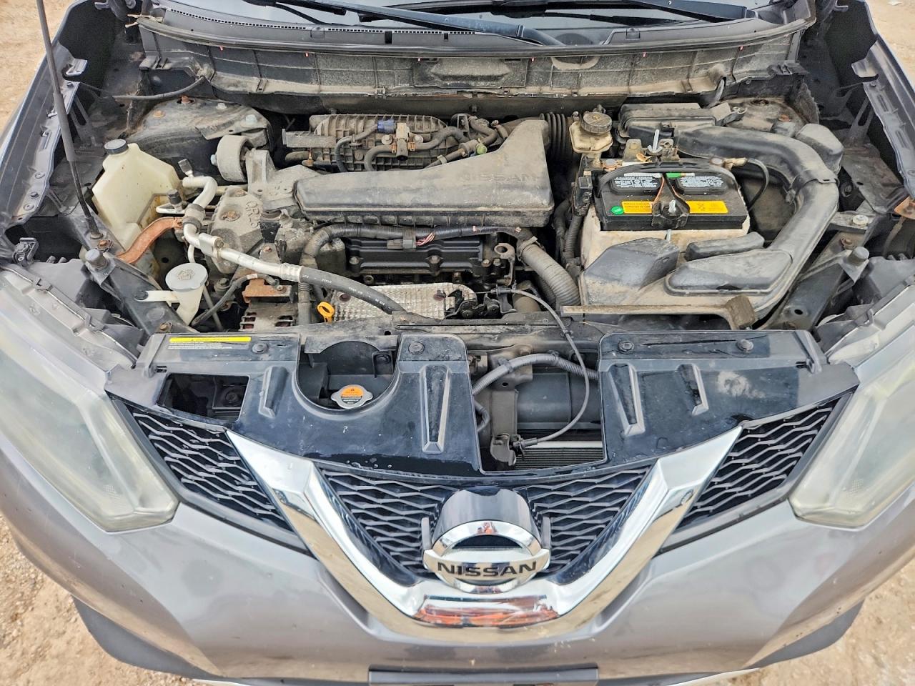 2014 Nissan Rogue Sv Gray vin: 5N1AT2MV9EC818809