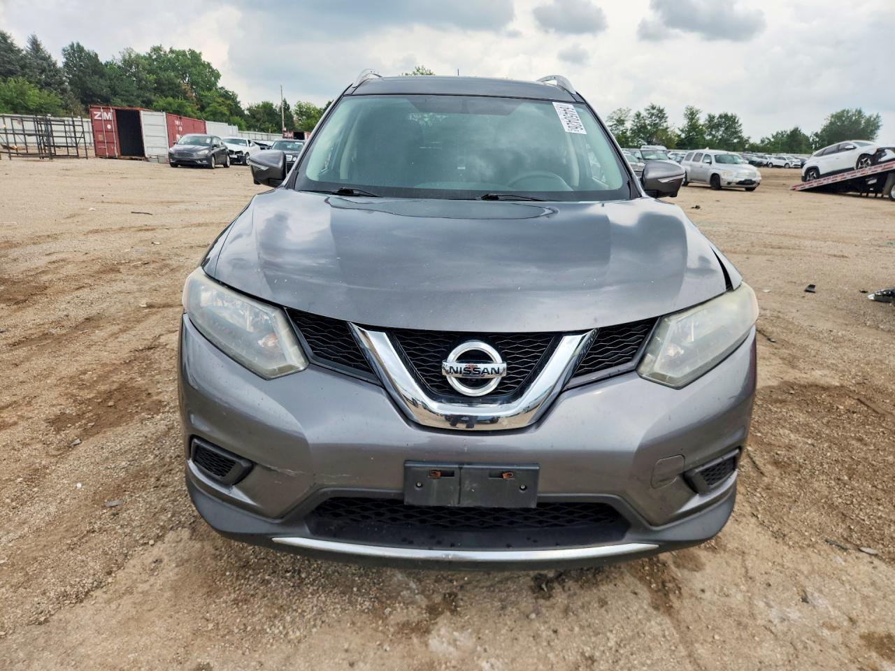 2014 Nissan Rogue Sv Gray vin: 5N1AT2MV9EC818809