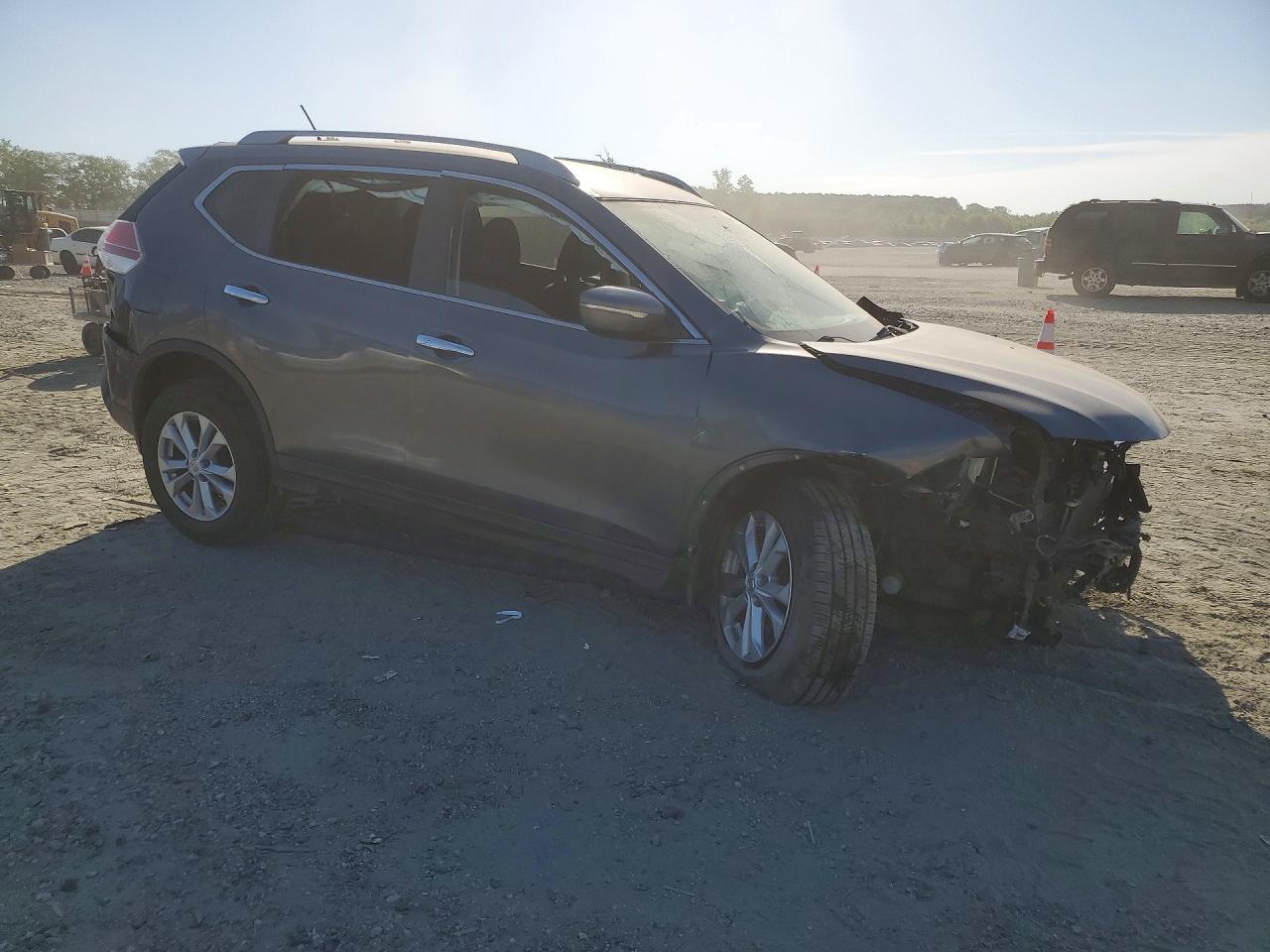2014 Nissan Rogue Sv Gray vin: 5N1AT2MV9EC829938