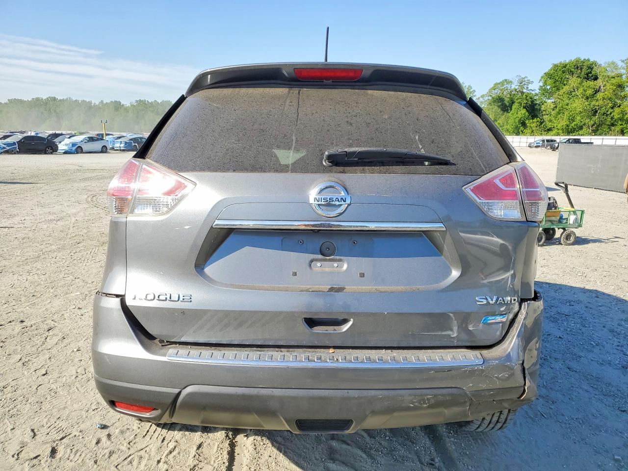 2014 Nissan Rogue Sv Gray vin: 5N1AT2MV9EC829938