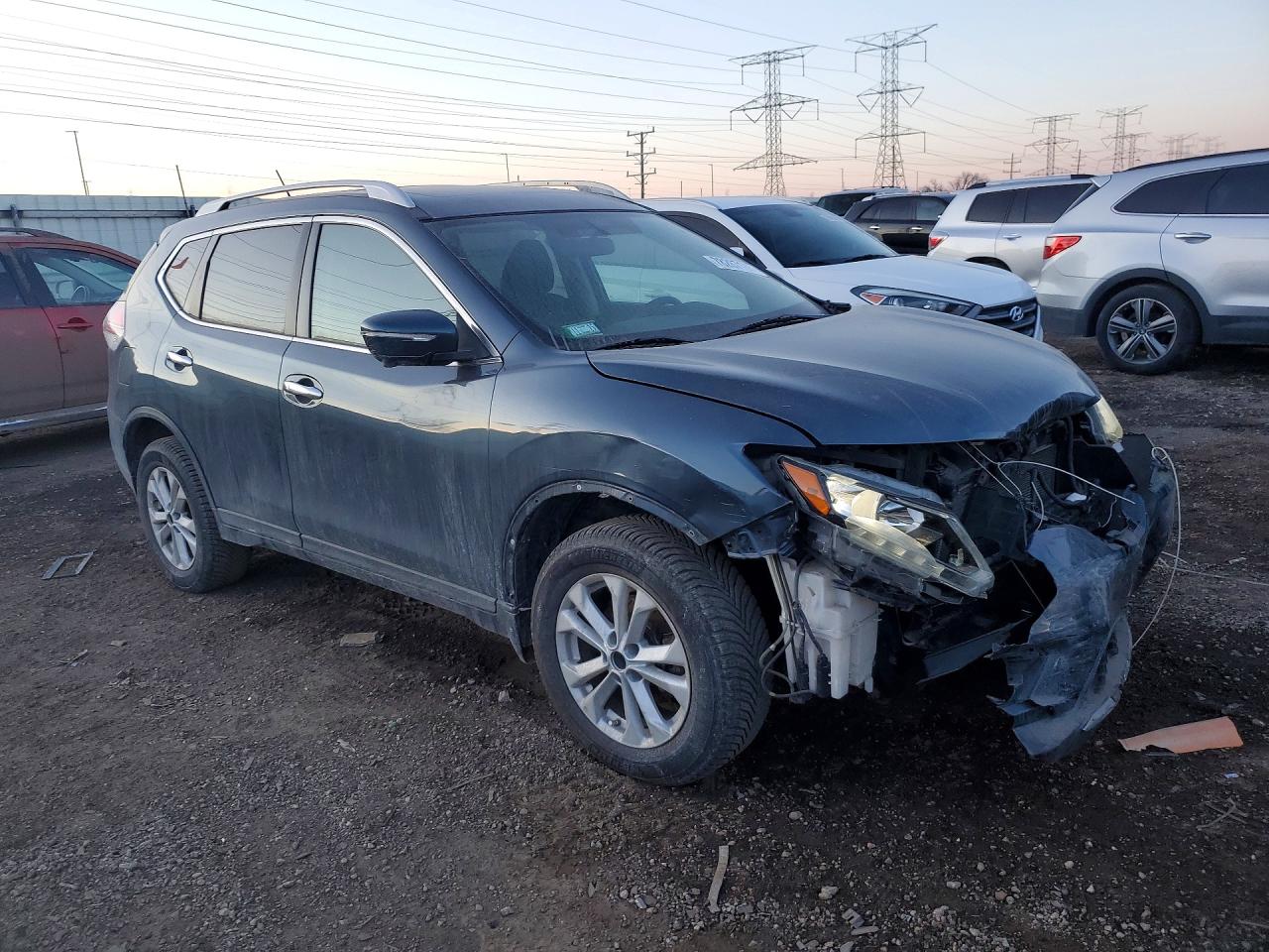 2014 Nissan Rogue S Charcoal vin: 5N1AT2MV9EC835383
