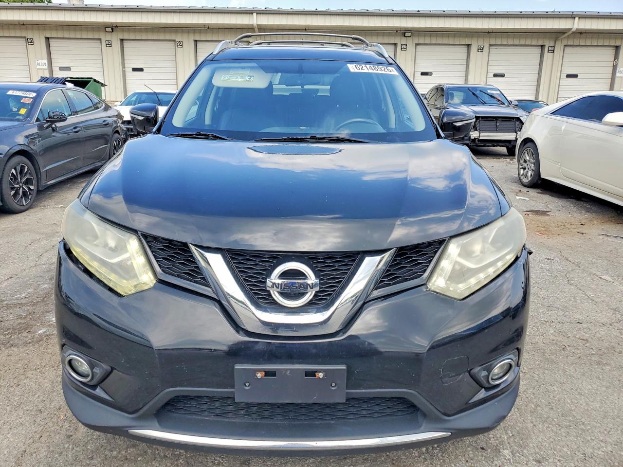 2014 Nissan Rogue Sl Black vin: 5N1AT2MV9EC846450