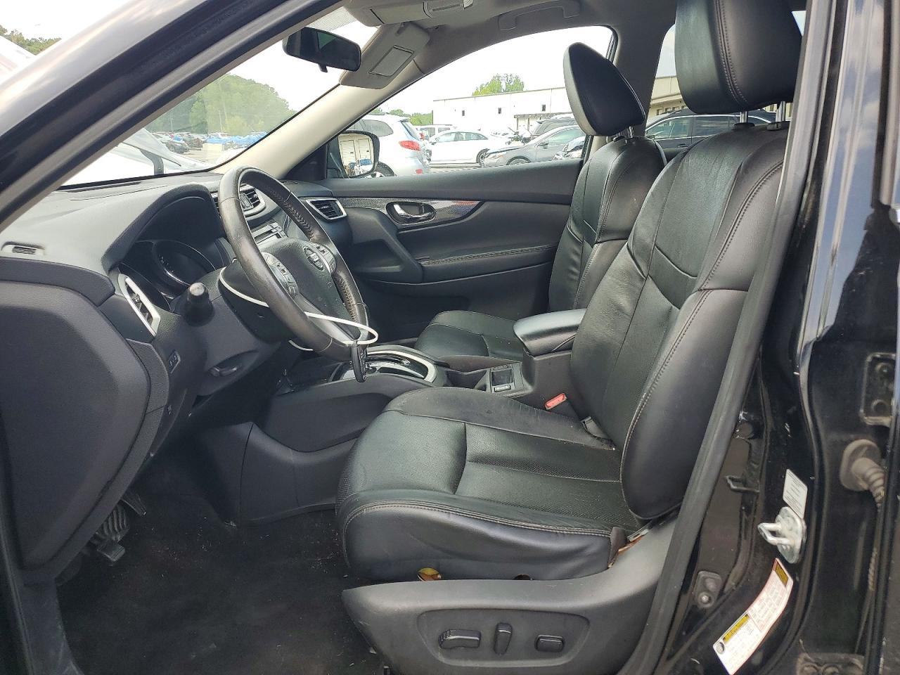 2014 Nissan Rogue Sl Black vin: 5N1AT2MV9EC846450
