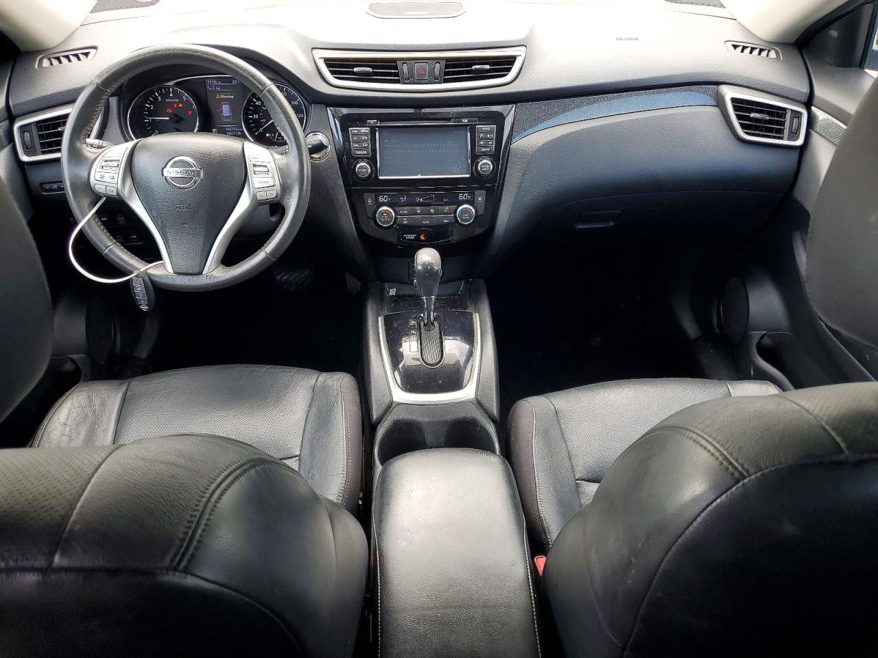 2014 Nissan Rogue Sl Black vin: 5N1AT2MV9EC846450