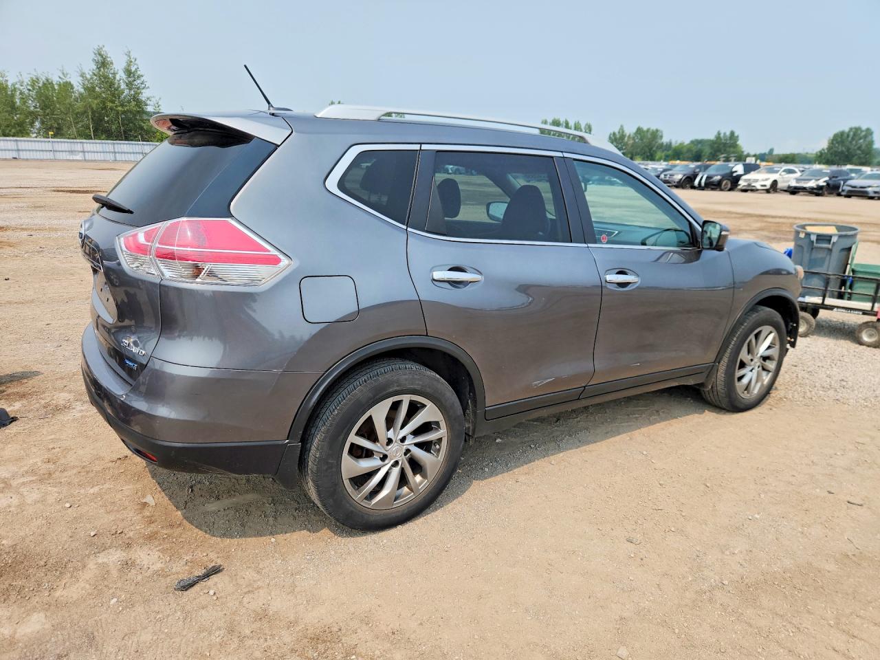 2014 Nissan Rogue S Gray vin: 5N1AT2MV9EC846688