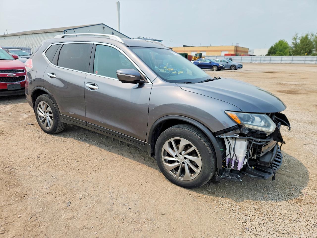 2014 Nissan Rogue S Gray vin: 5N1AT2MV9EC846688