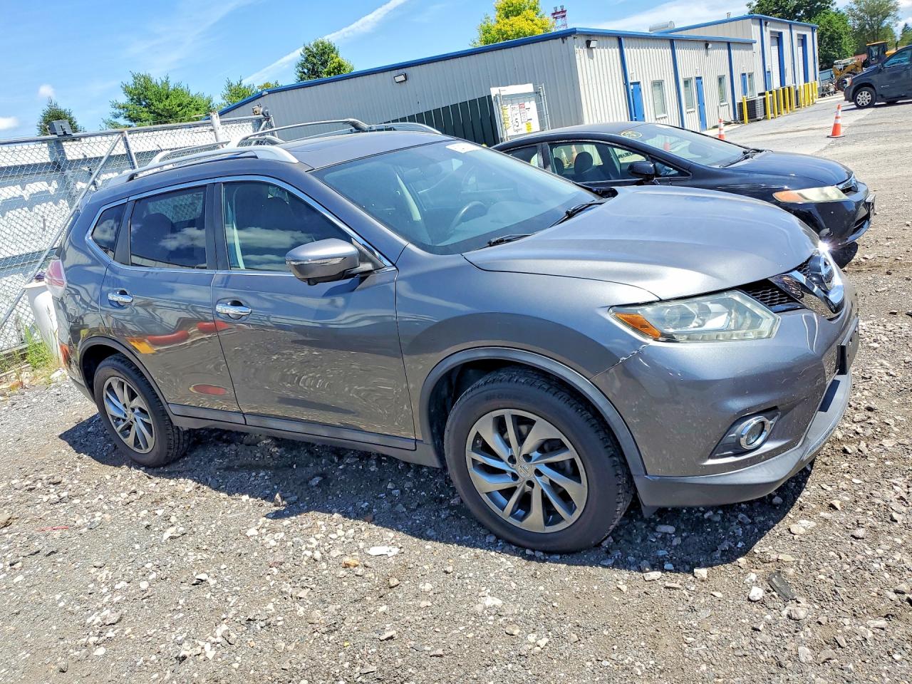 2014 Nissan Rogue Sl Silver vin: 5N1AT2MV9EC850725