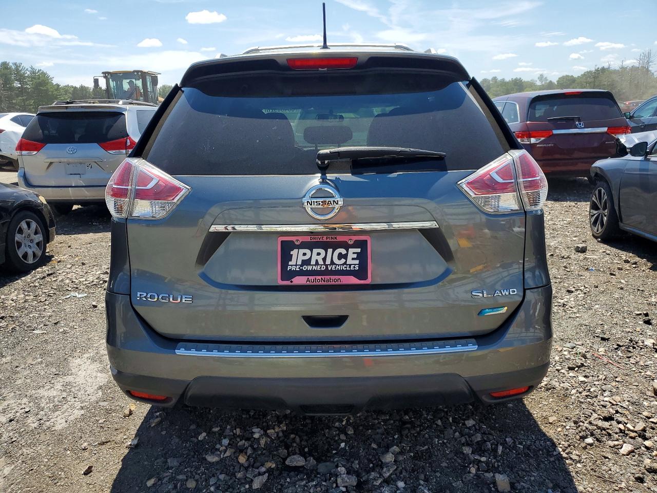 2014 Nissan Rogue Sl Silver vin: 5N1AT2MV9EC850725