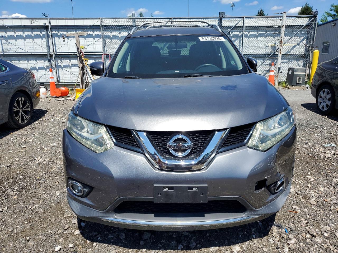 2014 Nissan Rogue Sl Silver vin: 5N1AT2MV9EC850725