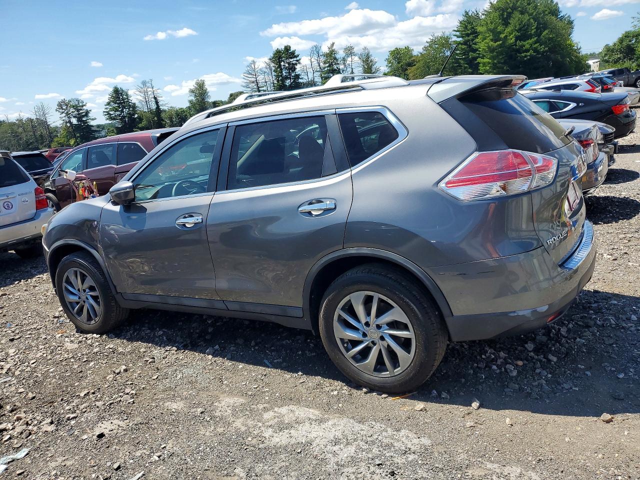 2014 Nissan Rogue Sl Silver vin: 5N1AT2MV9EC850725