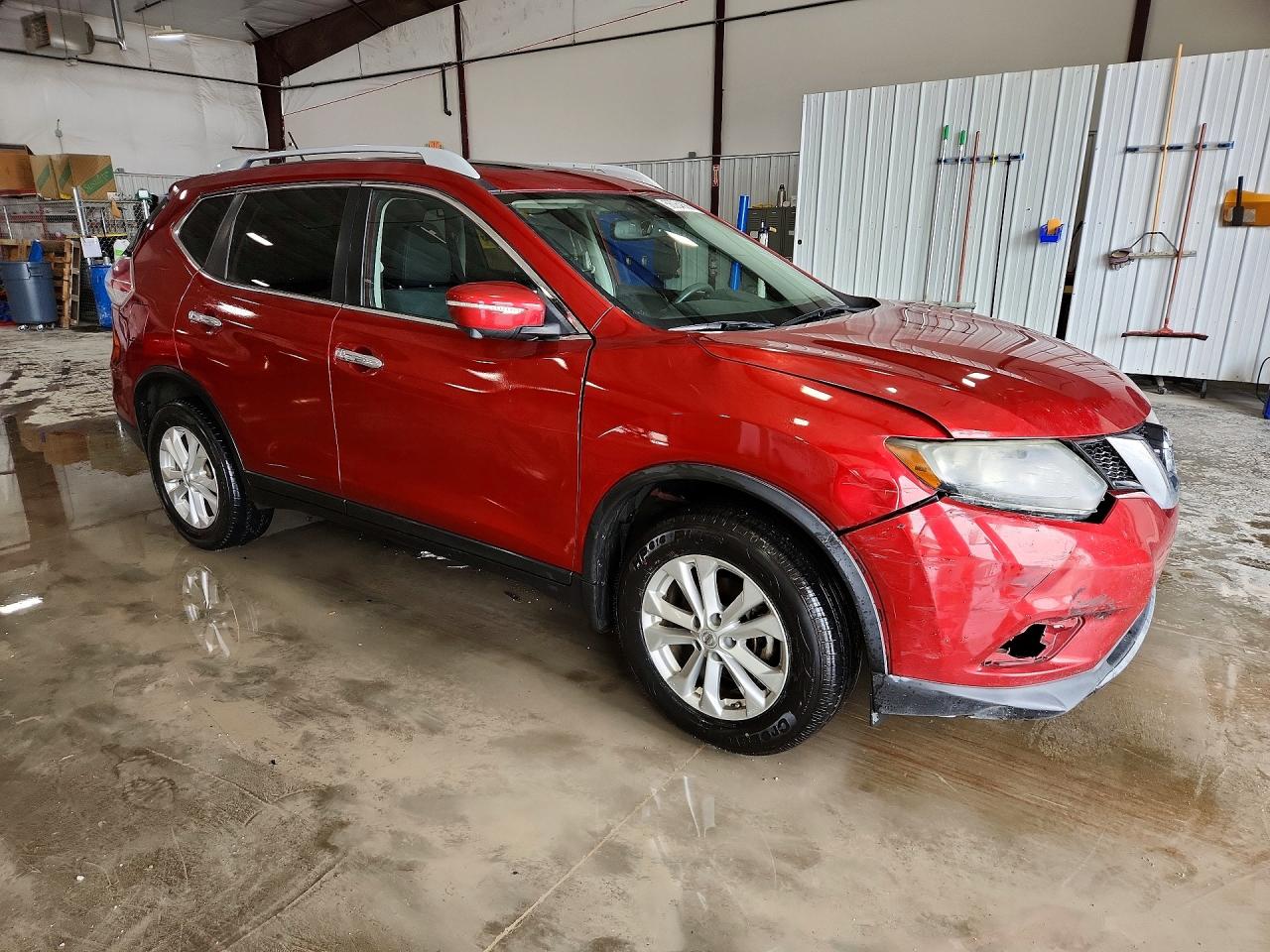 2014 Nissan Rogue Sv Maroon vin: 5N1AT2MV9EC852569
