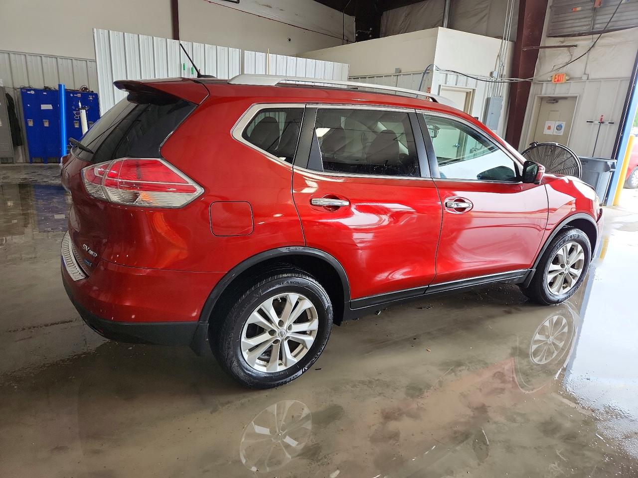 2014 Nissan Rogue Sv Maroon vin: 5N1AT2MV9EC852569