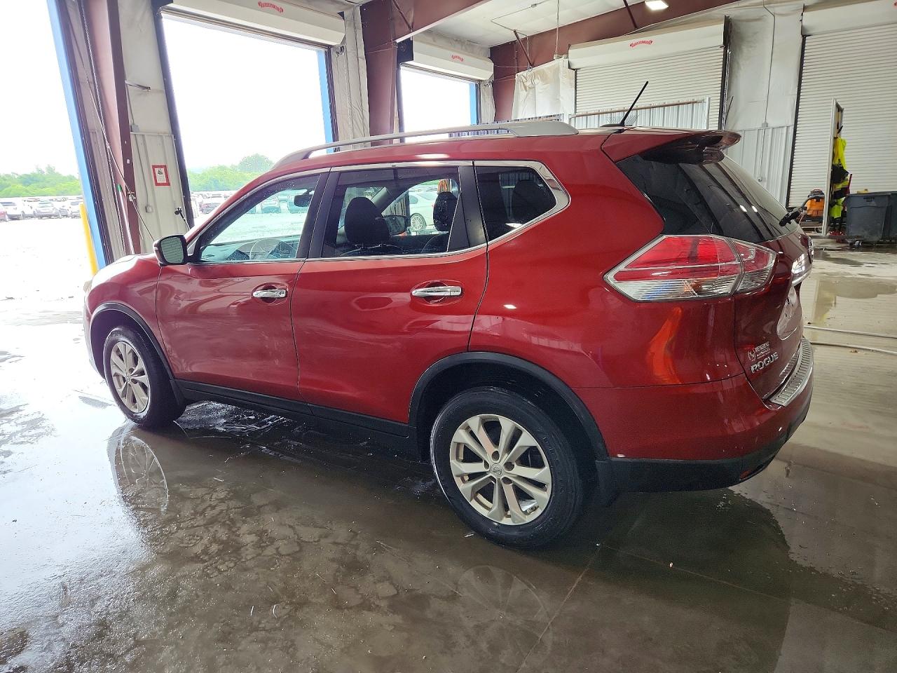 2014 Nissan Rogue Sv Maroon vin: 5N1AT2MV9EC852569