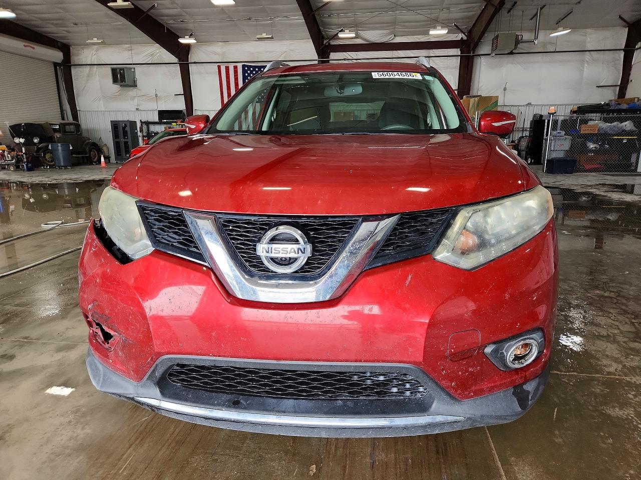 2014 Nissan Rogue Sv Maroon vin: 5N1AT2MV9EC852569