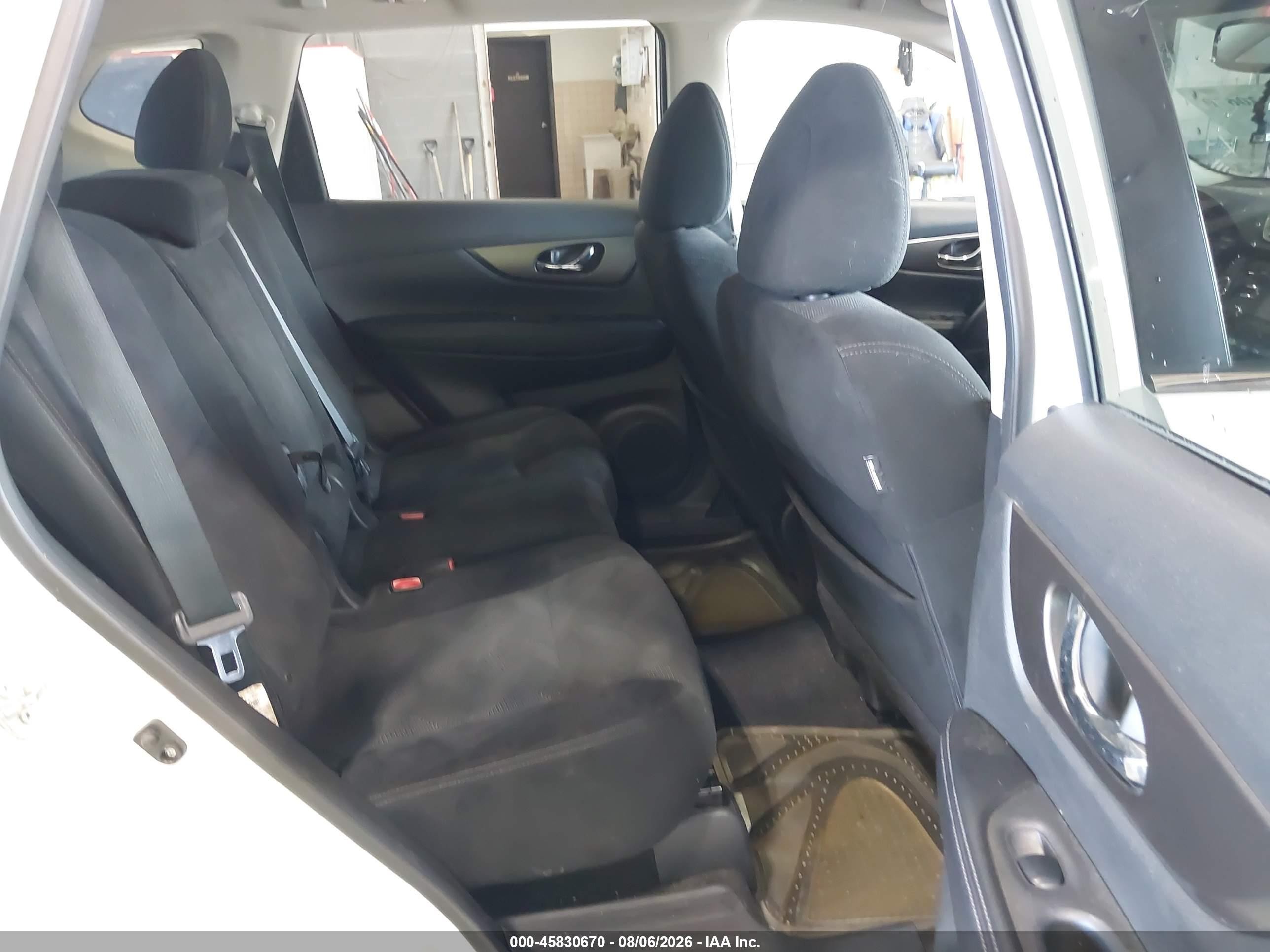 2014 Nissan Rogue Sv White vin: 5N1AT2MV9EC853222