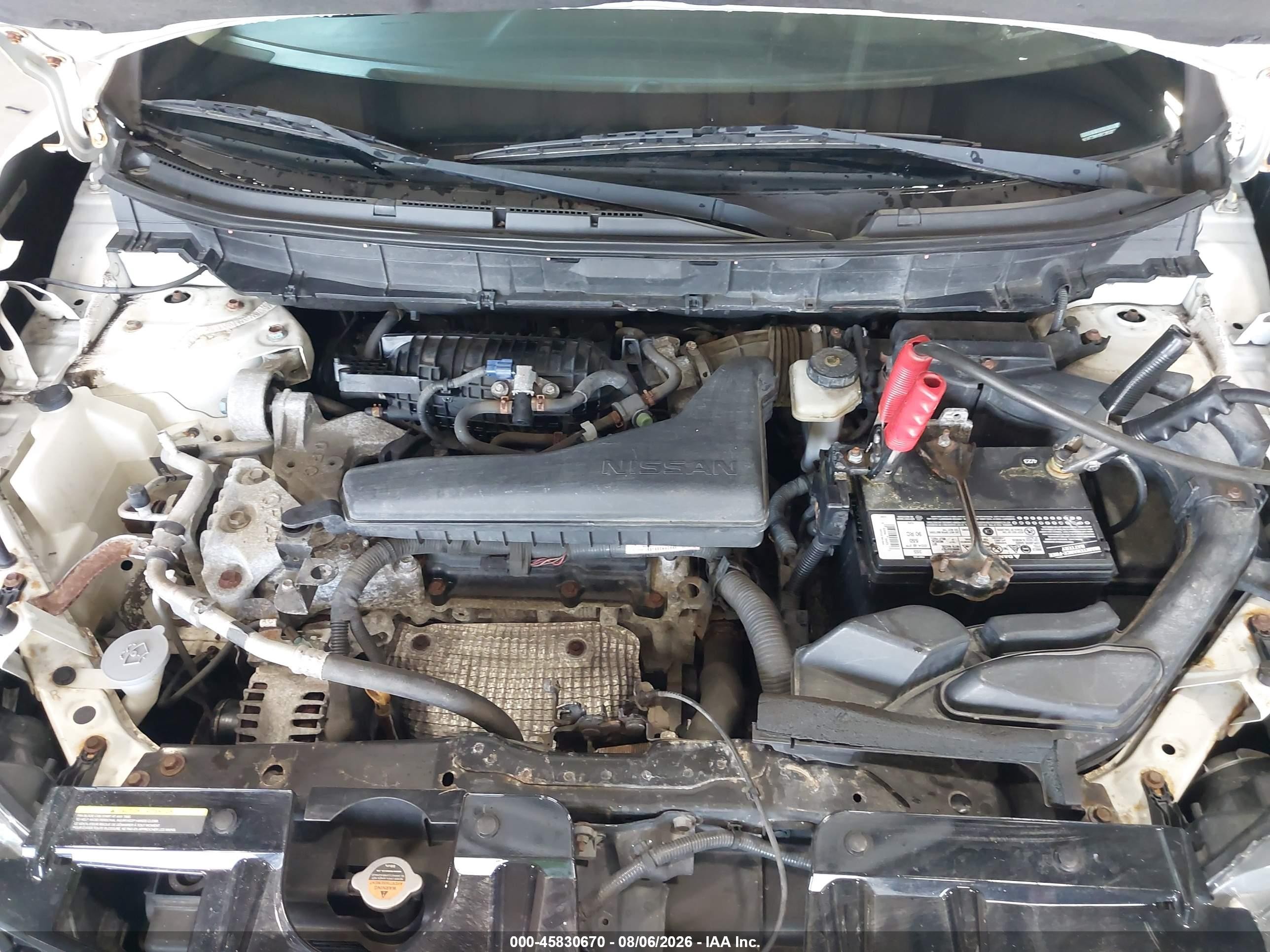 2014 Nissan Rogue Sv White vin: 5N1AT2MV9EC853222