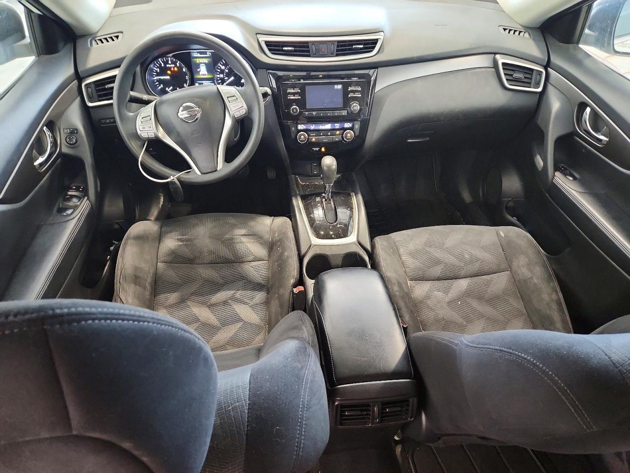 2014 Nissan Rogue Sv White vin: 5N1AT2MV9EC854032