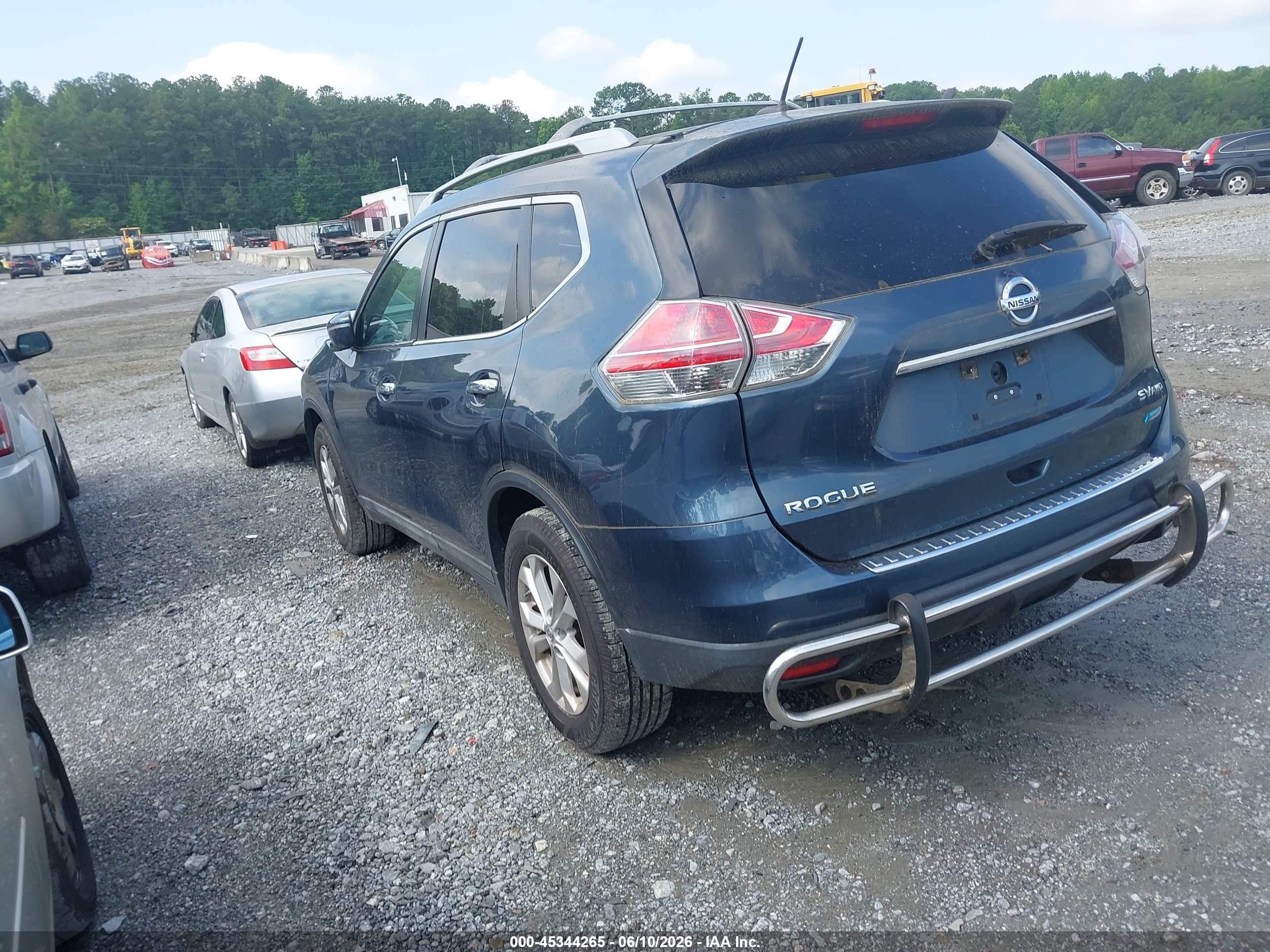 2014 Nissan Rogue S/sl/sv Синий vin: 5N1AT2MV9EC857576