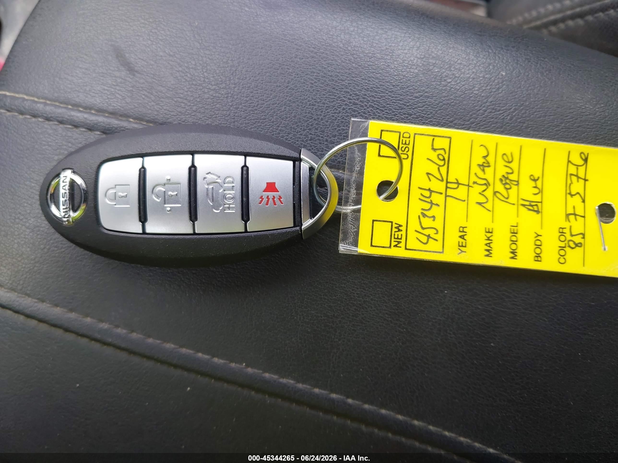 2014 Nissan Rogue S/sl/sv Синий vin: 5N1AT2MV9EC857576