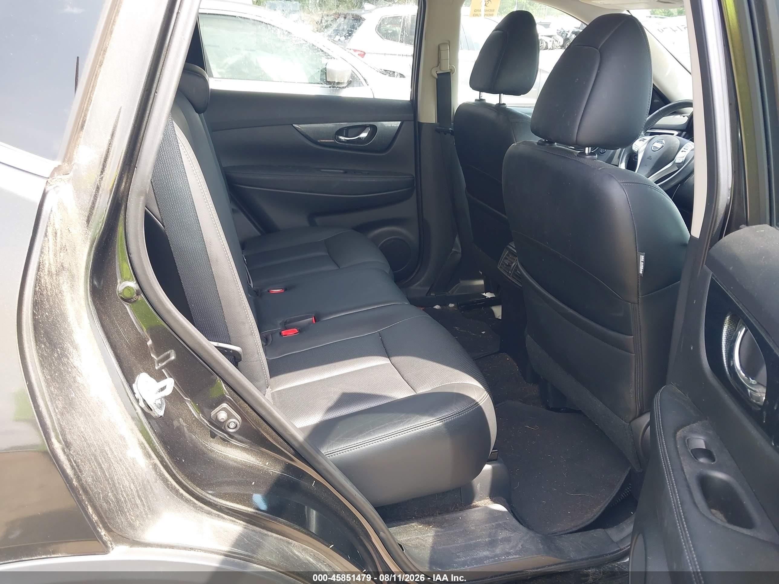 2014 Nissan Rogue Sl Черный vin: 5N1AT2MV9EC867654