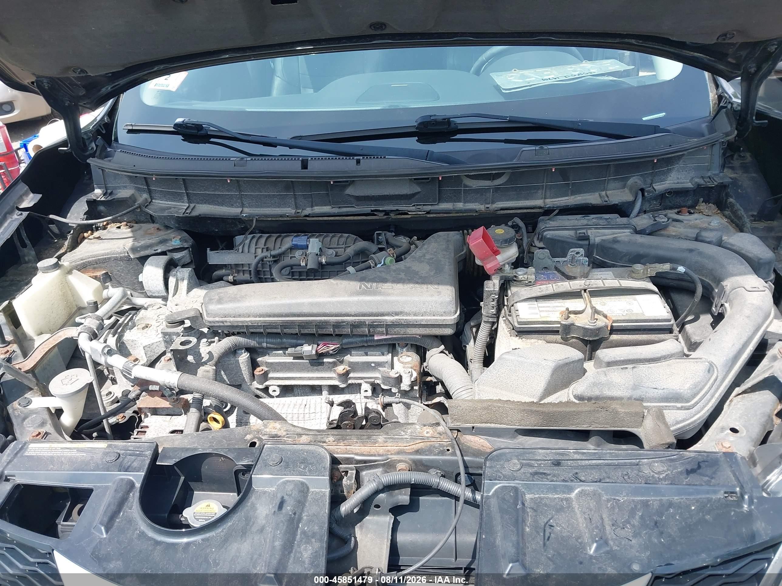 2014 Nissan Rogue Sl Черный vin: 5N1AT2MV9EC867654
