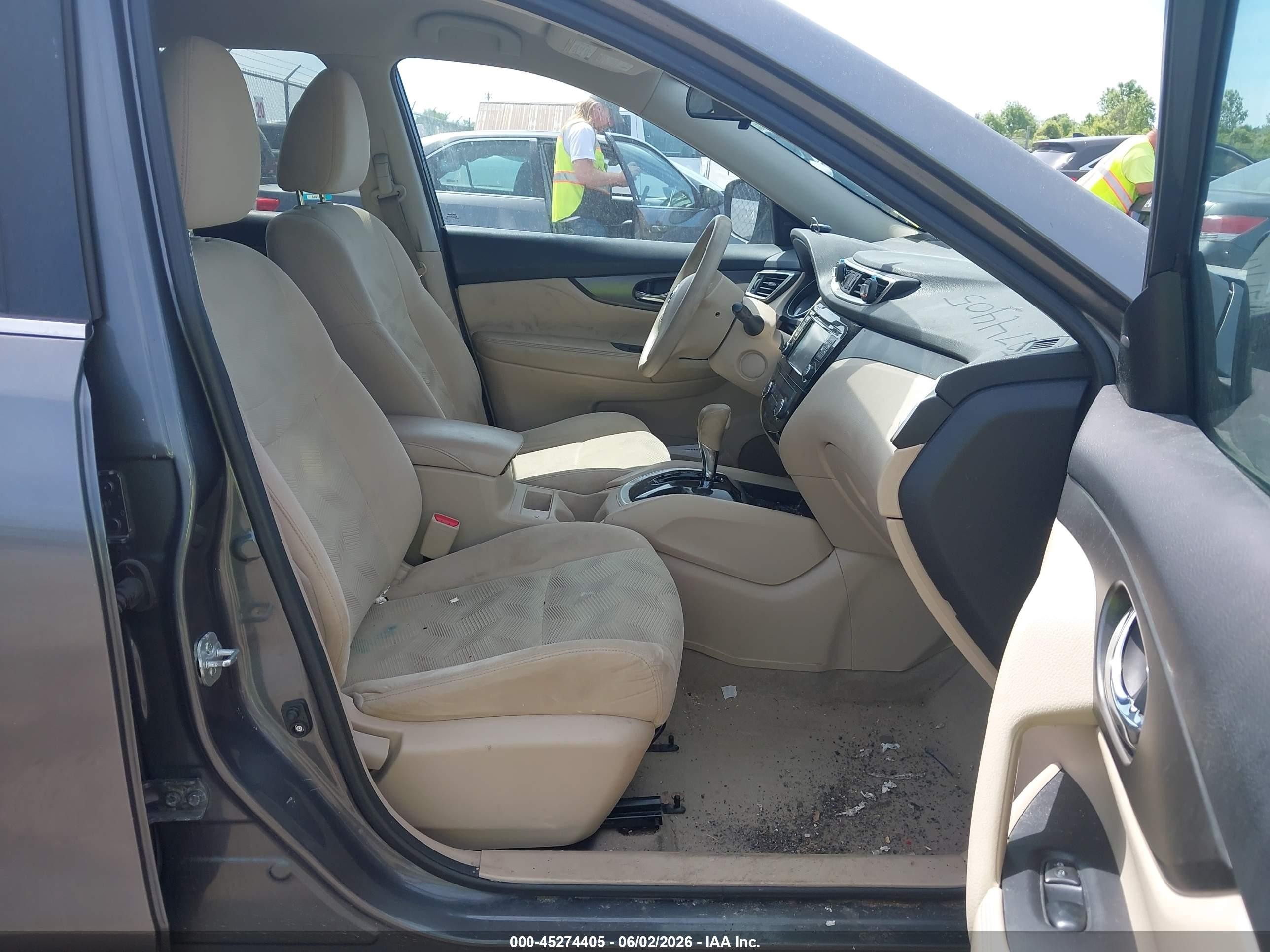 2014 Nissan Rogue Sv Gray vin: 5N1AT2MV9EC869372