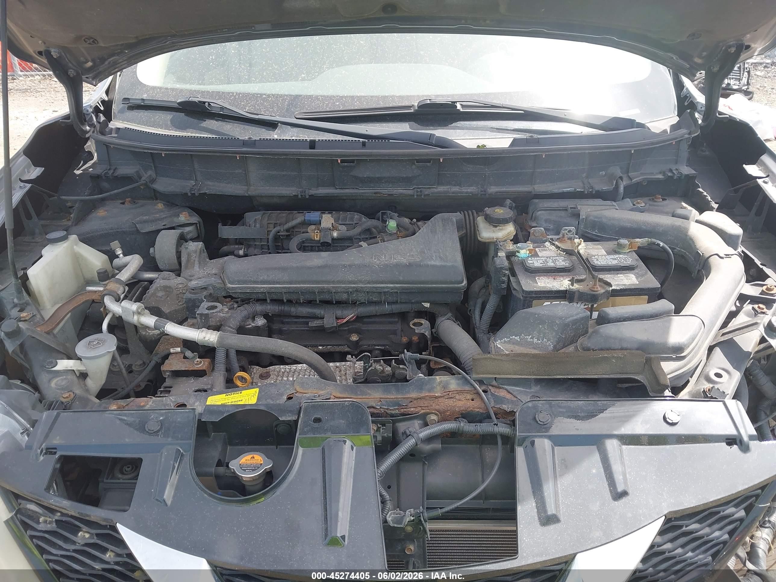 2014 Nissan Rogue Sv Gray vin: 5N1AT2MV9EC869372